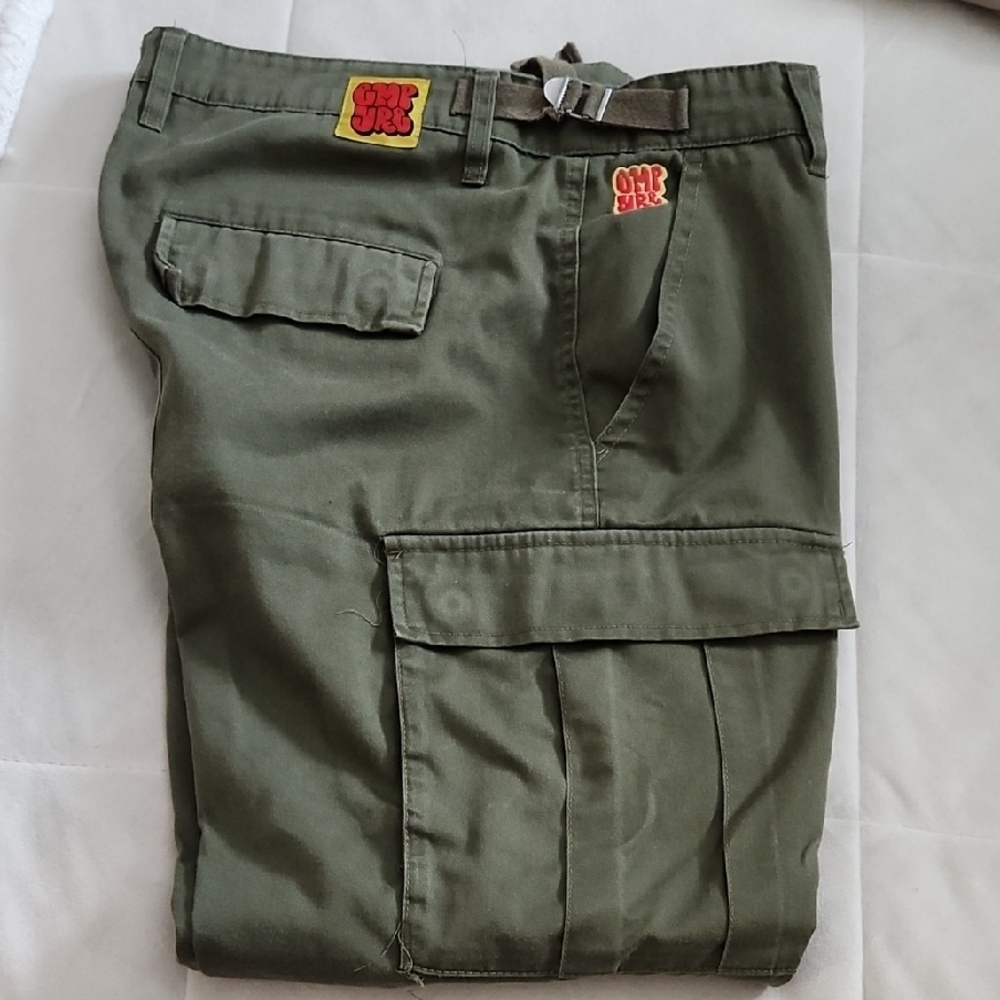 Olive Green Cargo Pants -